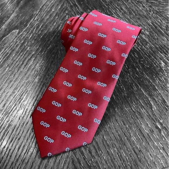 🇺🇸🐘”GOP” Men’s Republican Necktie! - Picture 11 of 13